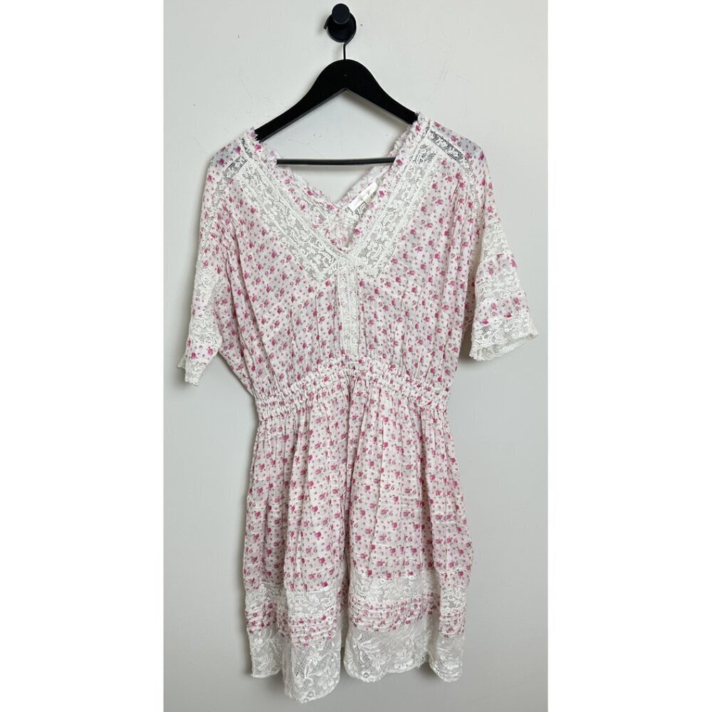 LOVESHACKFANCY Newton Dress in Poppy Pink Size Large - Picture 4 of 12